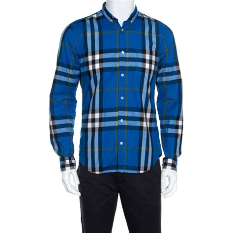 burberry long sleeve red blue|burberry long sleeve button up.